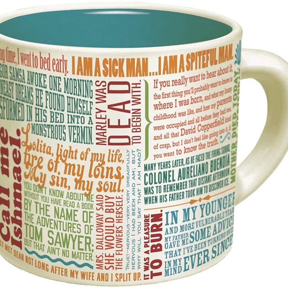 First Lines Literature Coffee Mug